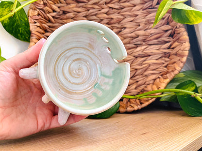 *yarn bowl: strawberry mint ombre