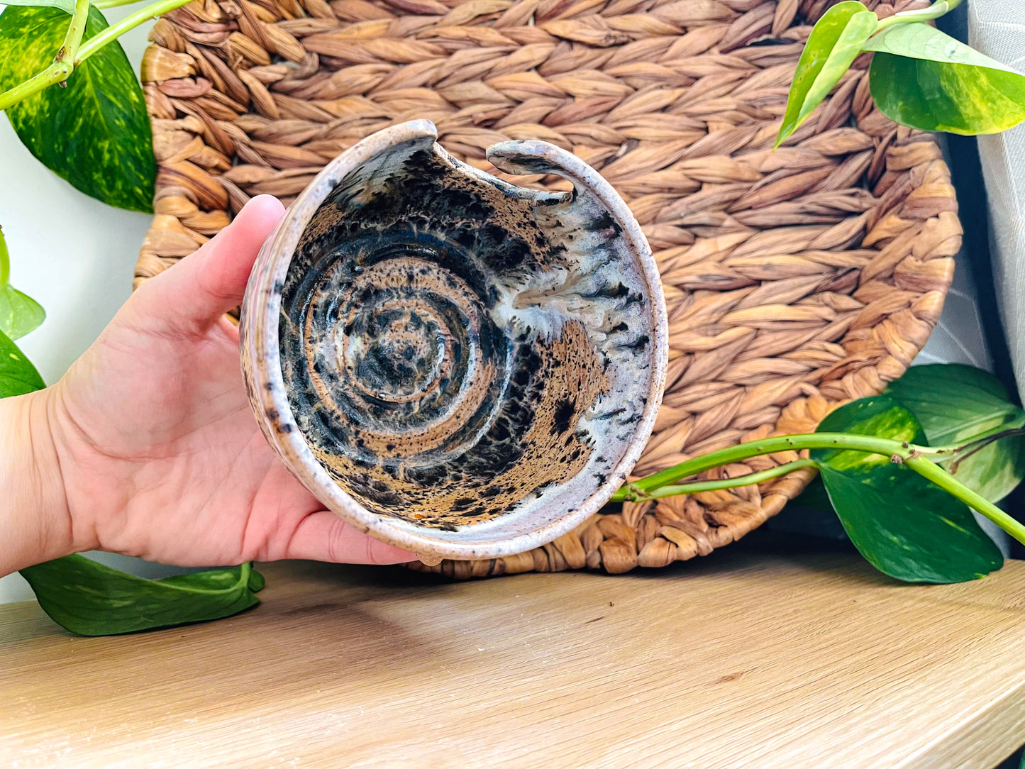 yarn bowl: sandstone drift