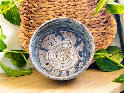 textured bowl: stormy skies