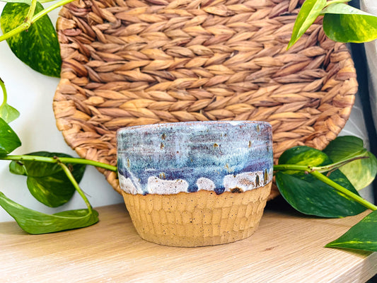 textured bowl: stormy skies