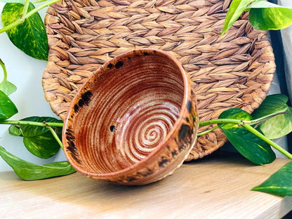 textured bowl: tigers eye
