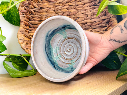 textured bowl: peppermints