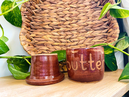 butter keeper: burnt orange 1