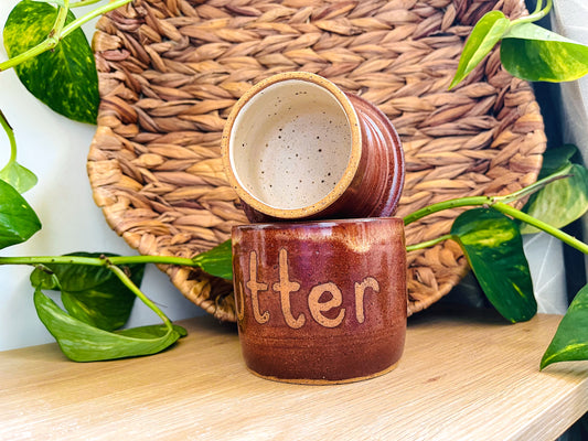 butter keeper: burnt orange 1