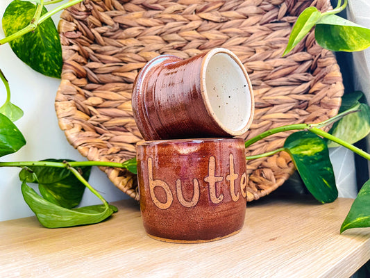 butter keeper: burnt orange 1