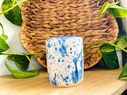 midi pot: blue fleck