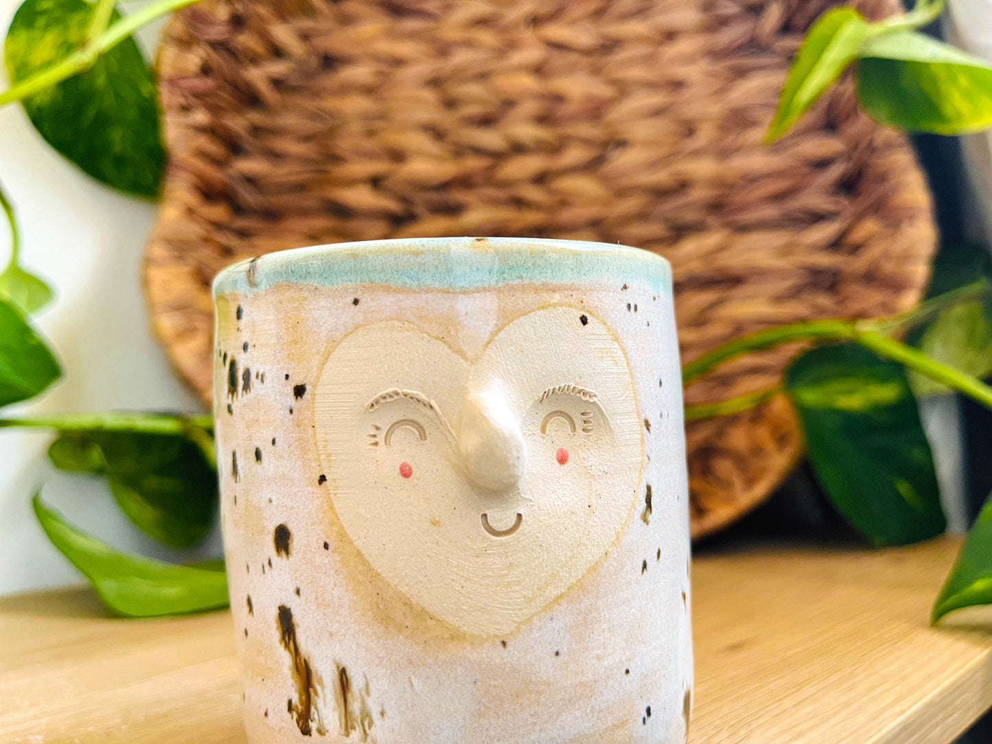 midi pot: coffee fleck/green tea