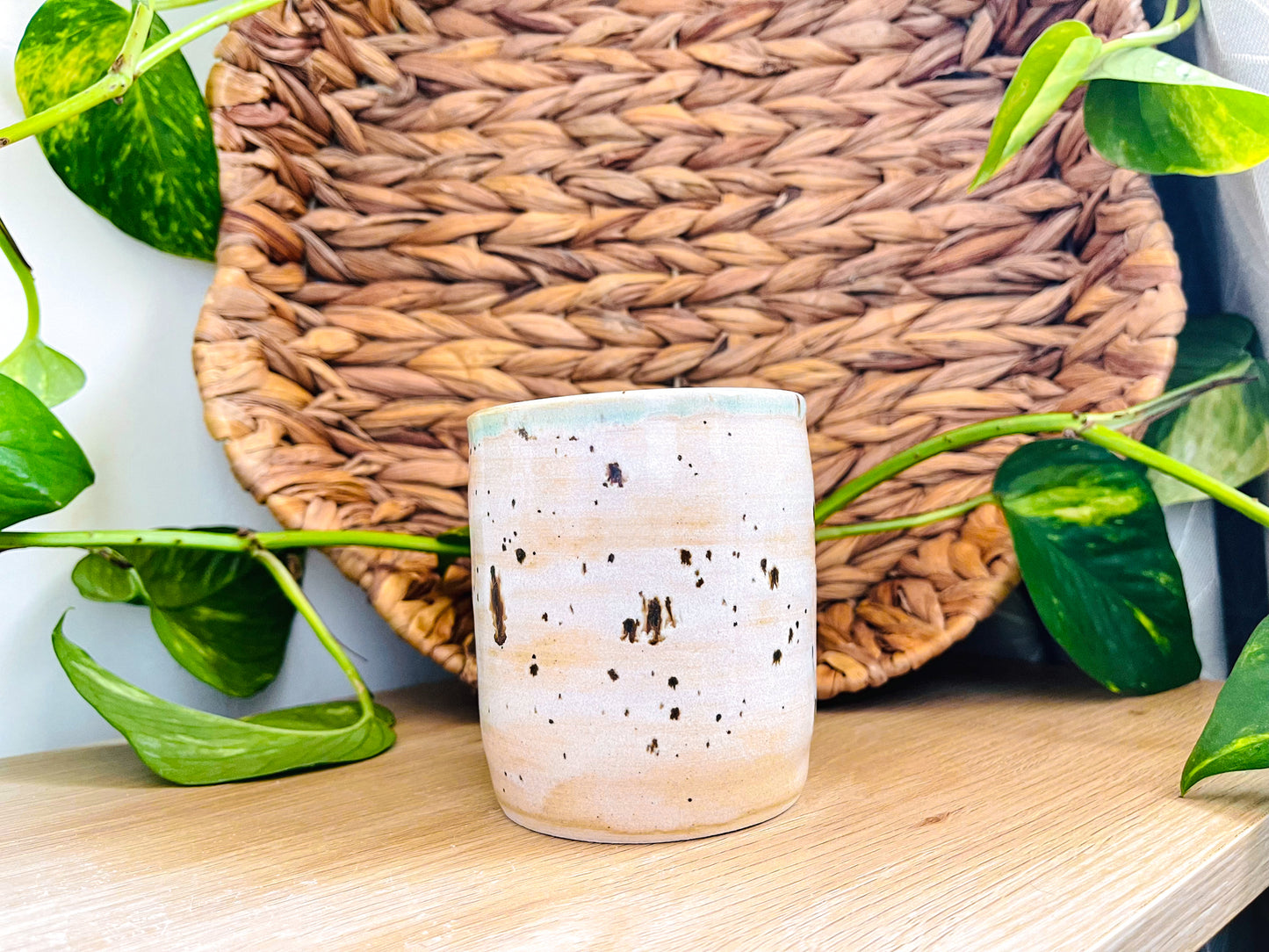midi pot: coffee fleck/green tea