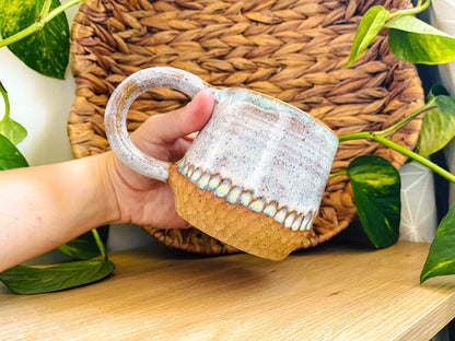 textured mug: peppermints