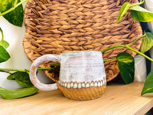 textured mug: peppermints