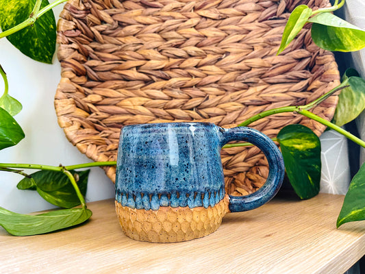 textured mug: midnight rain