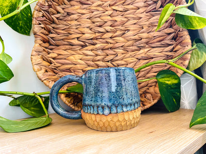 textured mug: midnight rain