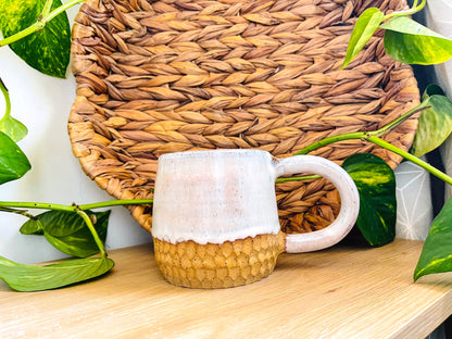 textured mug: soft opal