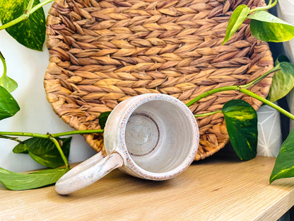 textured mug: soft opal
