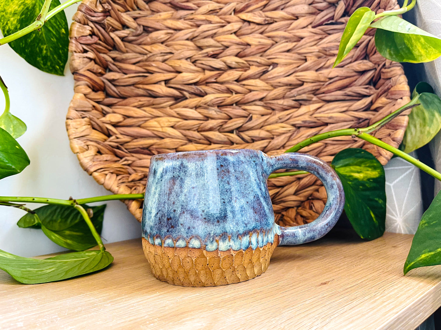 textured mug: sea storm