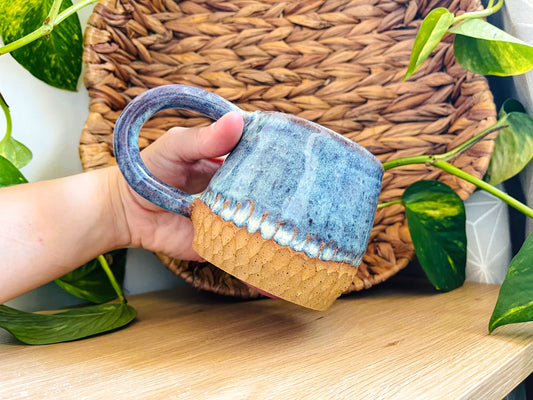 textured mug: sea storm
