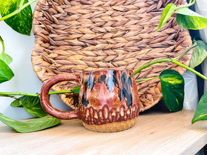 textured mug: tigers eye