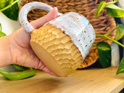 textured mug: birch