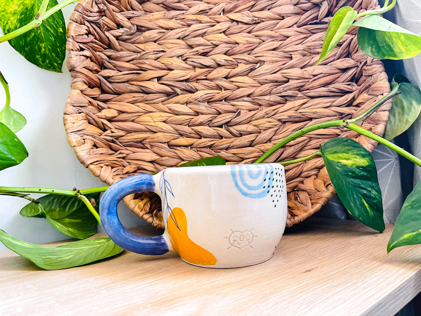 doodle mug: indigo 3