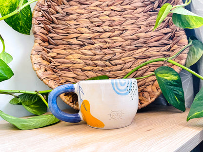 doodle mug: indigo 3