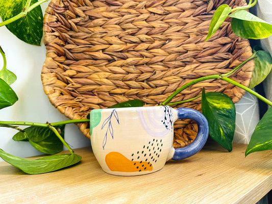 doodle mug: indigo 3