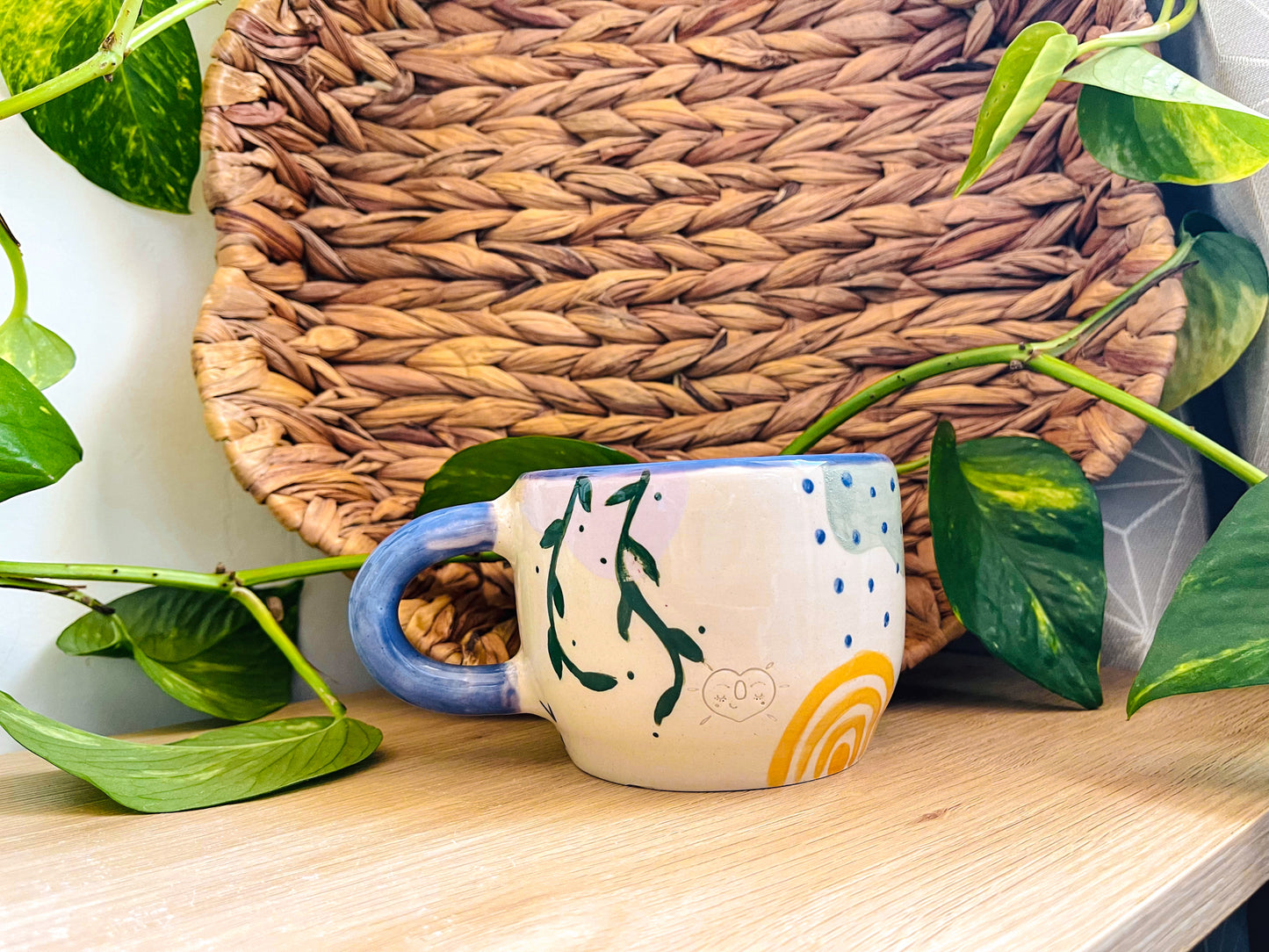doodle mug: indigo 2