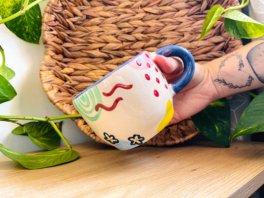 doodle mug: indigo 2