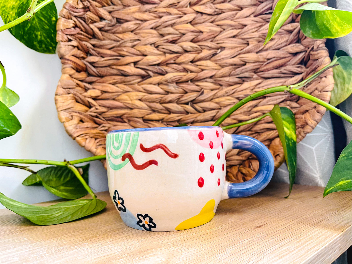 doodle mug: indigo 2