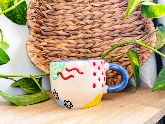 doodle mug: indigo 2