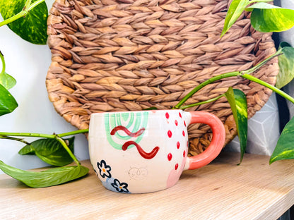 doodle mug: poppy