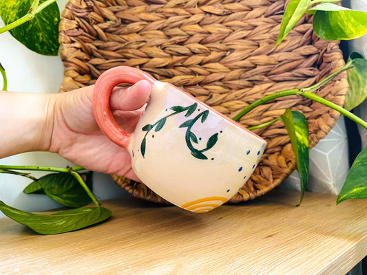 doodle mug: poppy