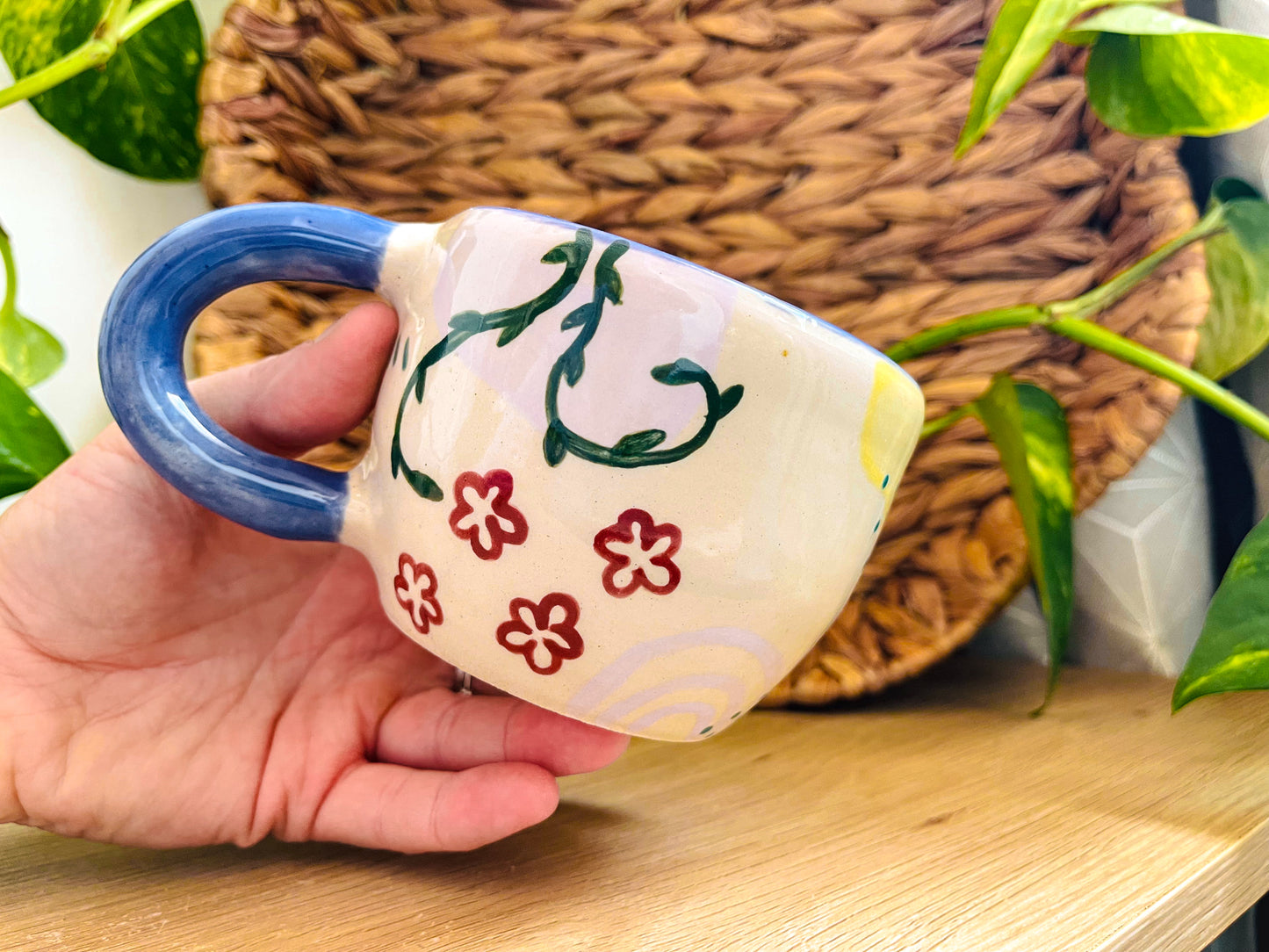 doodle mug: indigo 1