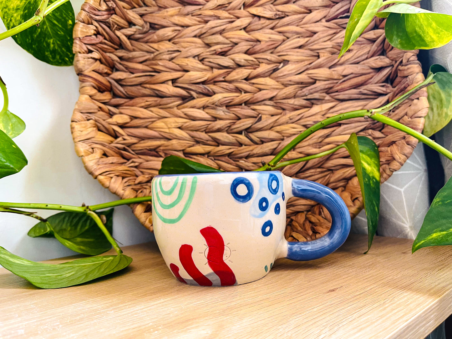 doodle mug: indigo 1