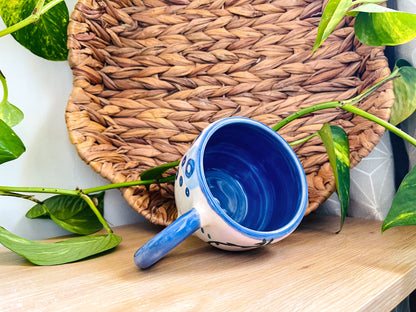 doodle mug: indigo 1