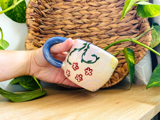 doodle mug: indigo 1