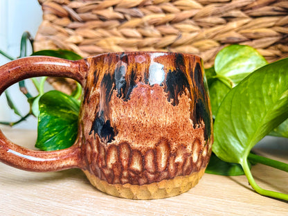 textured mug: tigers eye