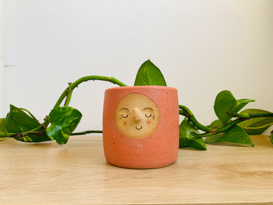 mini pot: speckled pink