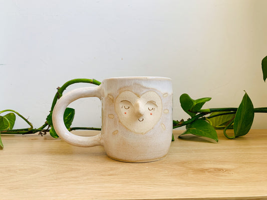big hug mug: milky pink