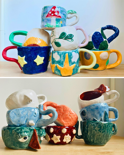 pinch mug magic: a 2-part pottery workshop