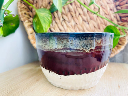 textured bowl: deep red rocks