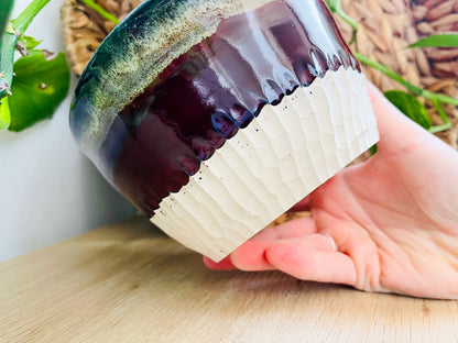 textured bowl: deep red rocks