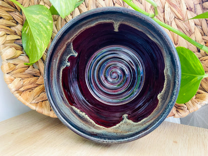 textured bowl: deep red rocks