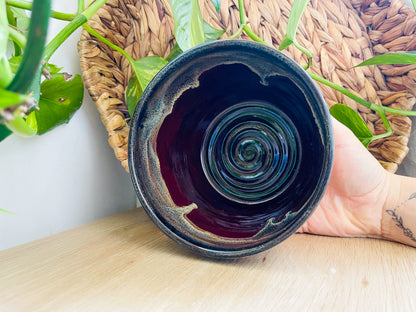 textured bowl: deep red rocks