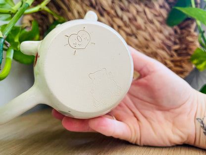 little hug mug w/arms: hearts