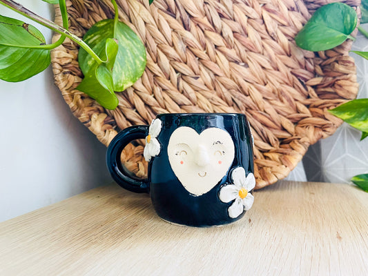 little cuddle mug: midnight daisies