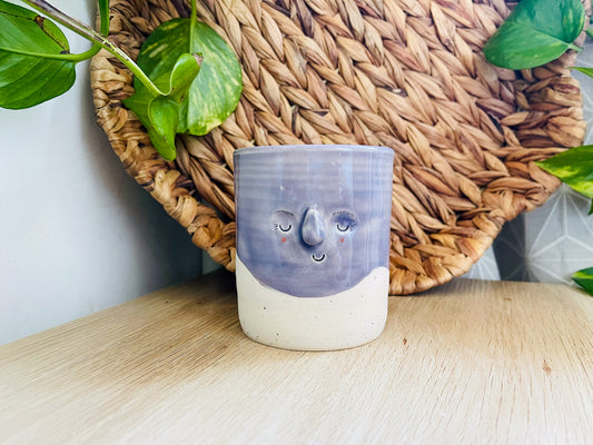 midi pot: speckled ivory/lavender