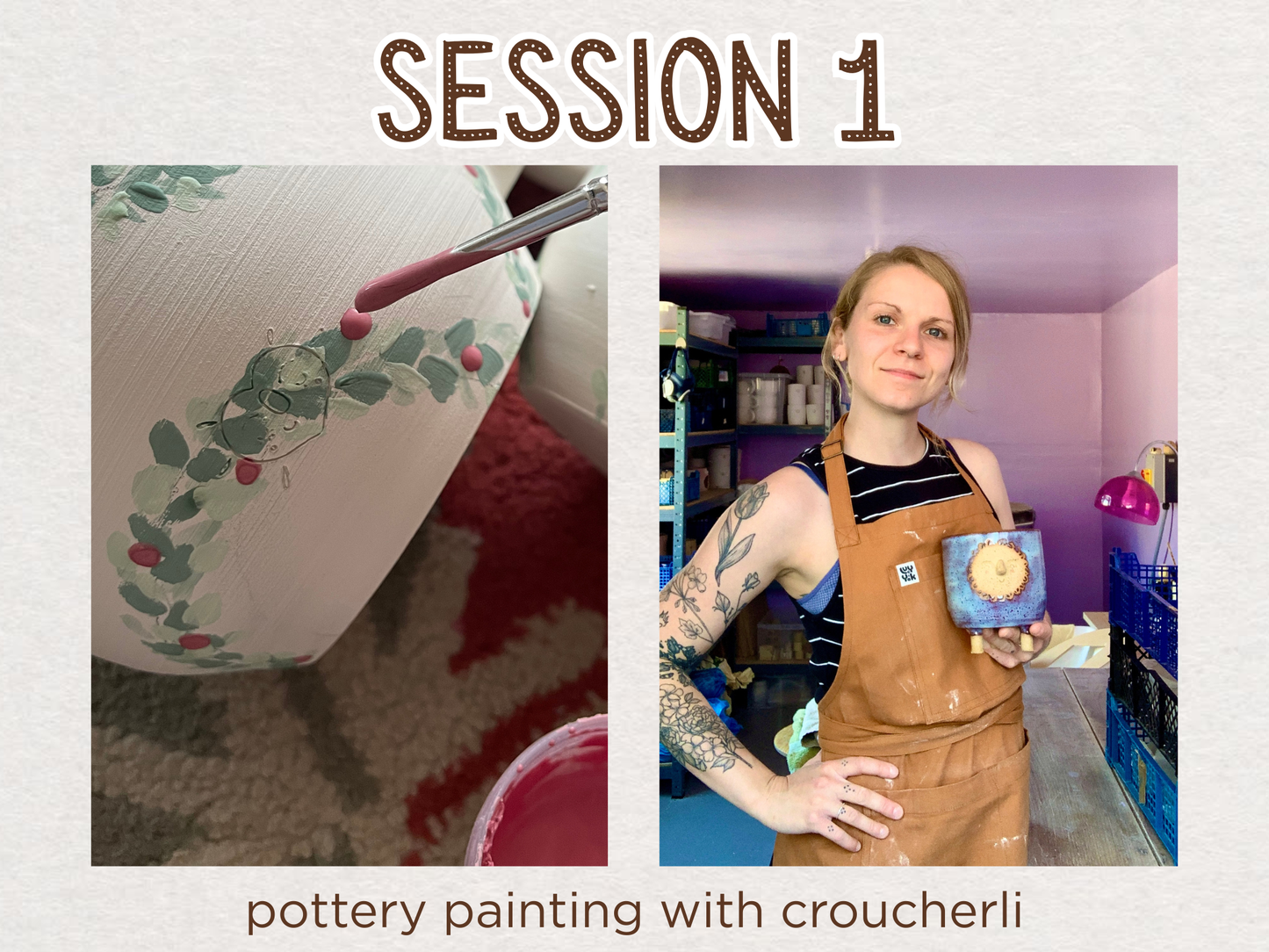 paint & pour: a festive workshop with croucherli & keeping it rosie
