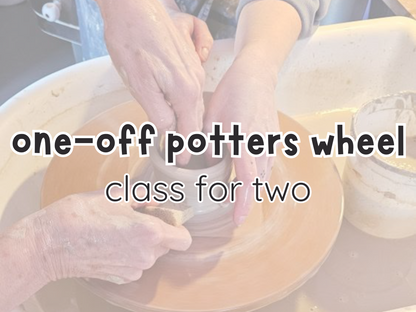 one-off potters wheel class for two