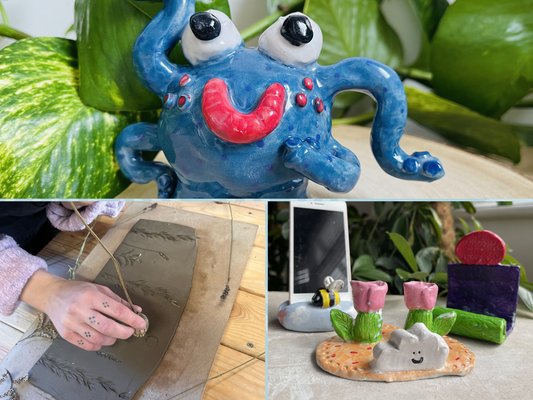 summer holidays: kids air dry clay workshops