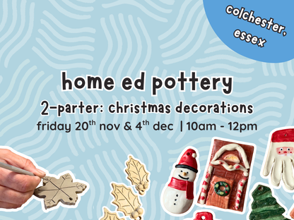 home ed pottery: christmas decorations